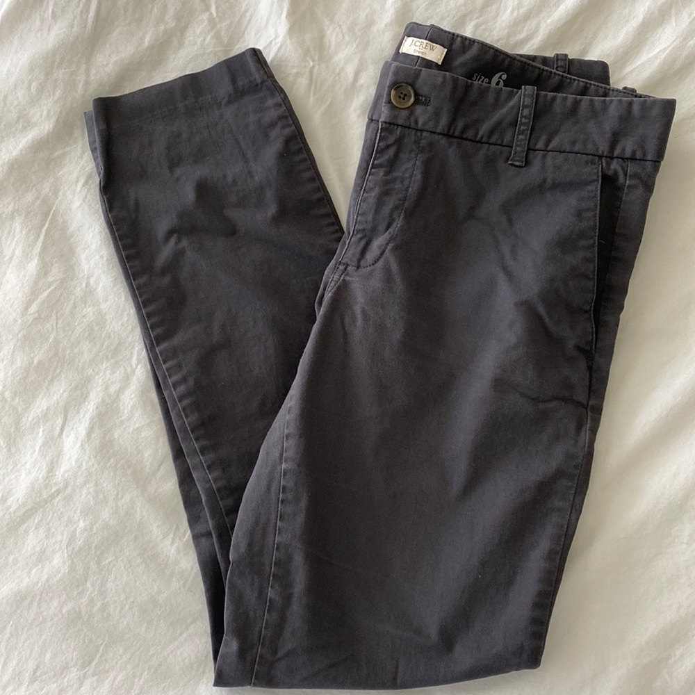 Charcoal J.Crew Frankie pant, size 6